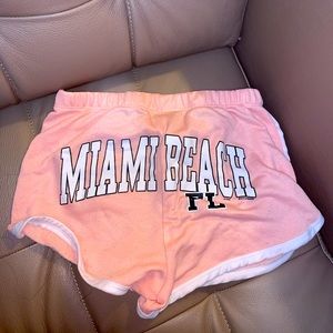 Pink Miami Beach booty shorts size S